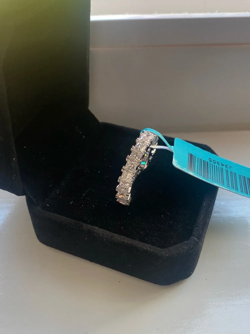 Princess Cut Eternity Band Size 8